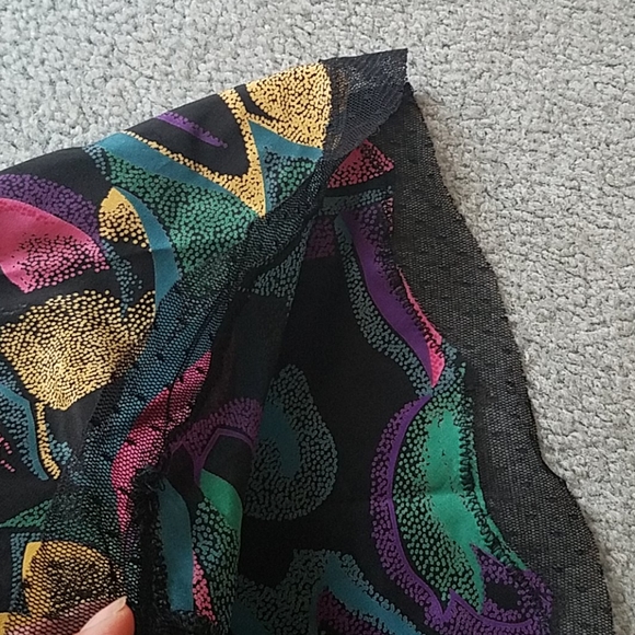 Lux Silk Floral Midi Dress Cami Slip size Medium - Picture 4 of 9